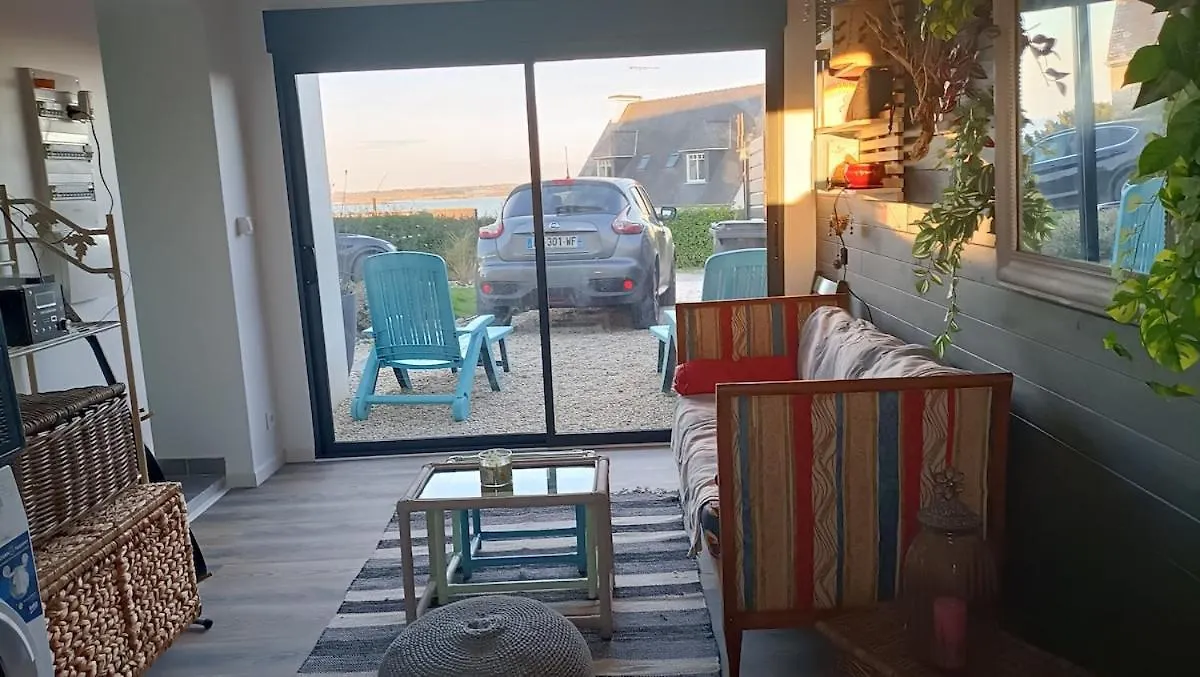 Maison Face A L'Ile Des Ebihens 생카스트르길도 펜션